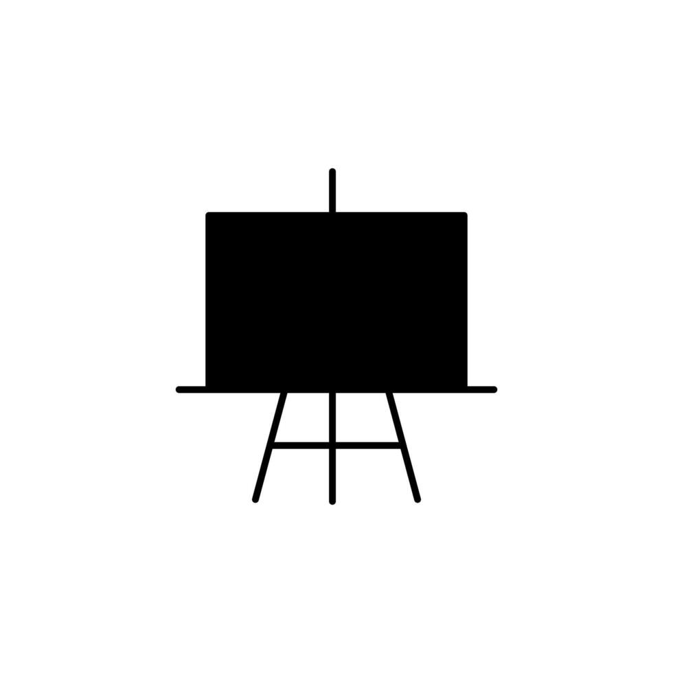 art easel, canvas, paint, easel icon vector