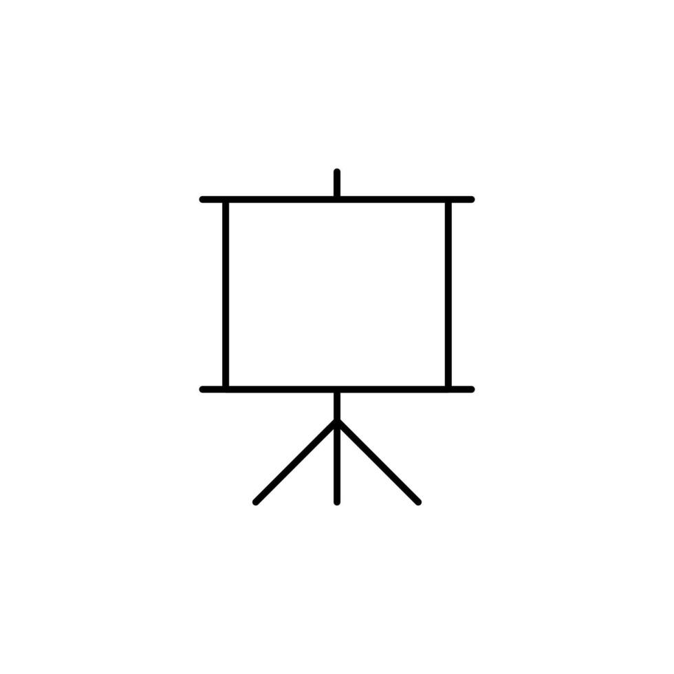 art easel, canvas, easel icon vector