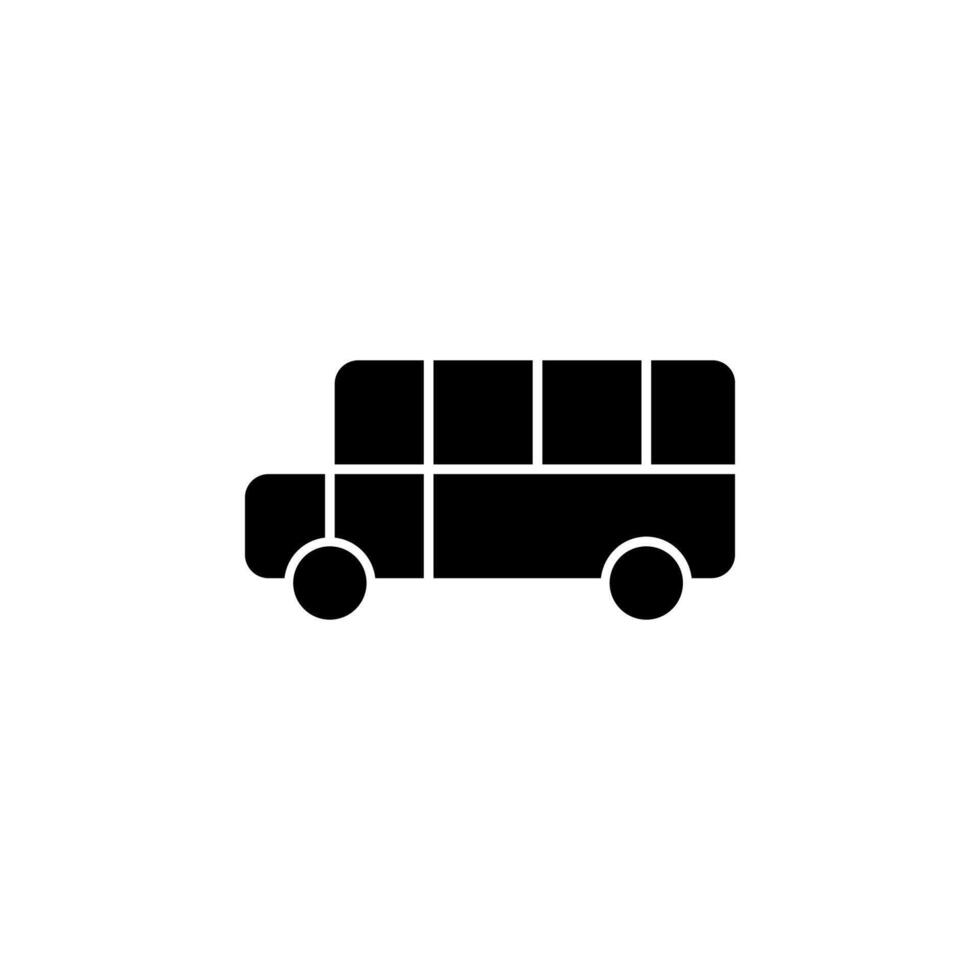 school bus, transportation, vehicle icon vector