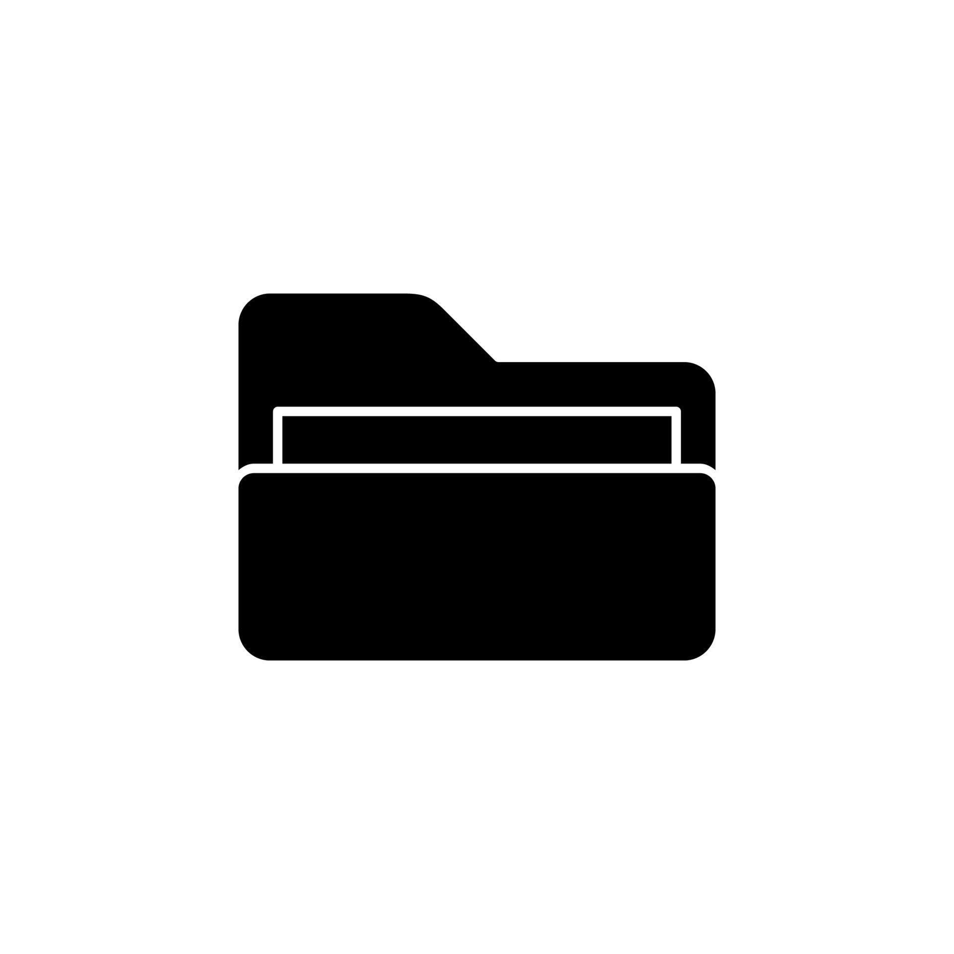 folder solid icon 67680559 Vector Art at Vecteezy