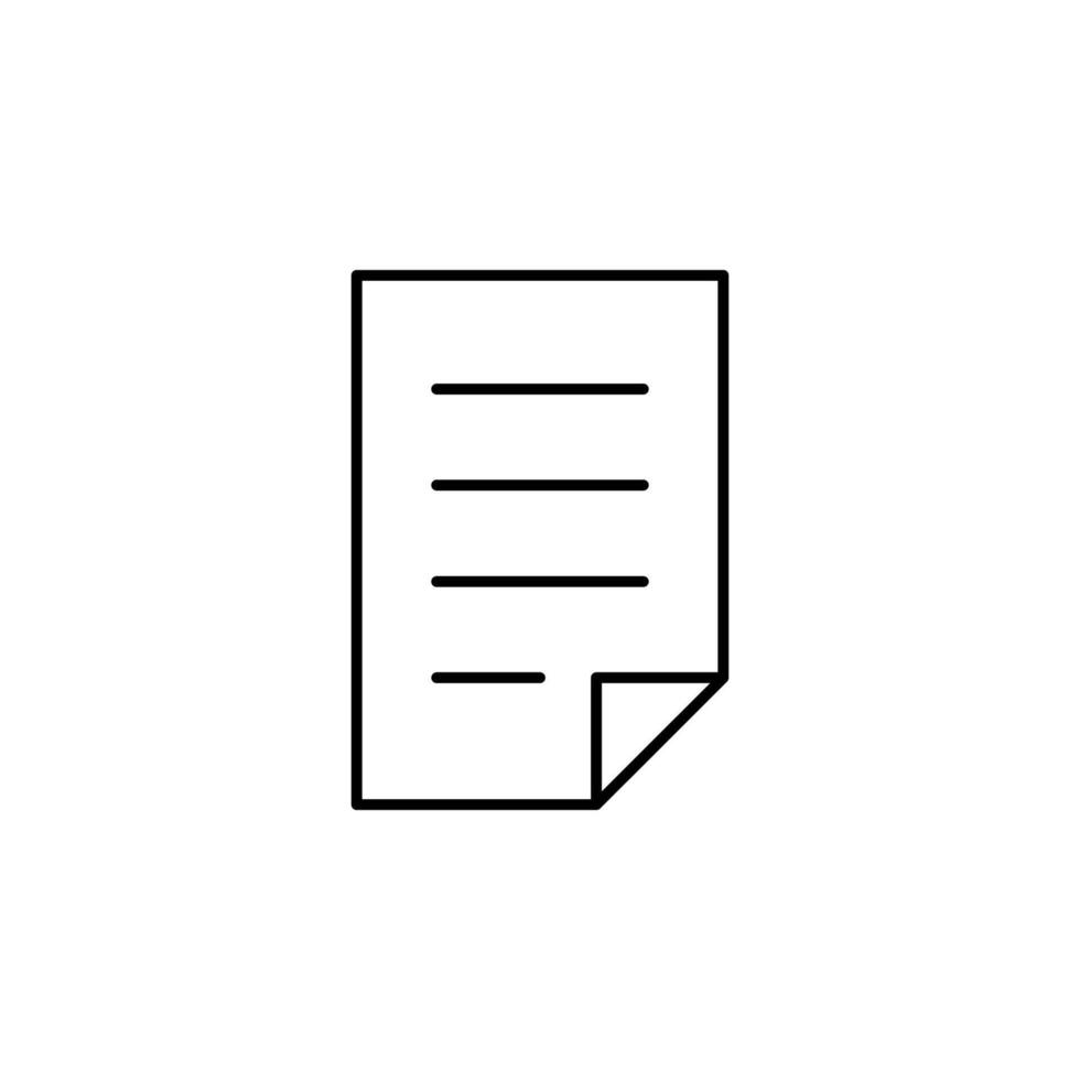 paper, document, file, sheet icon vector