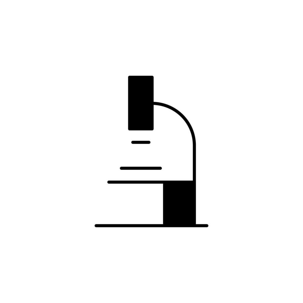 microscope, biology icon vector