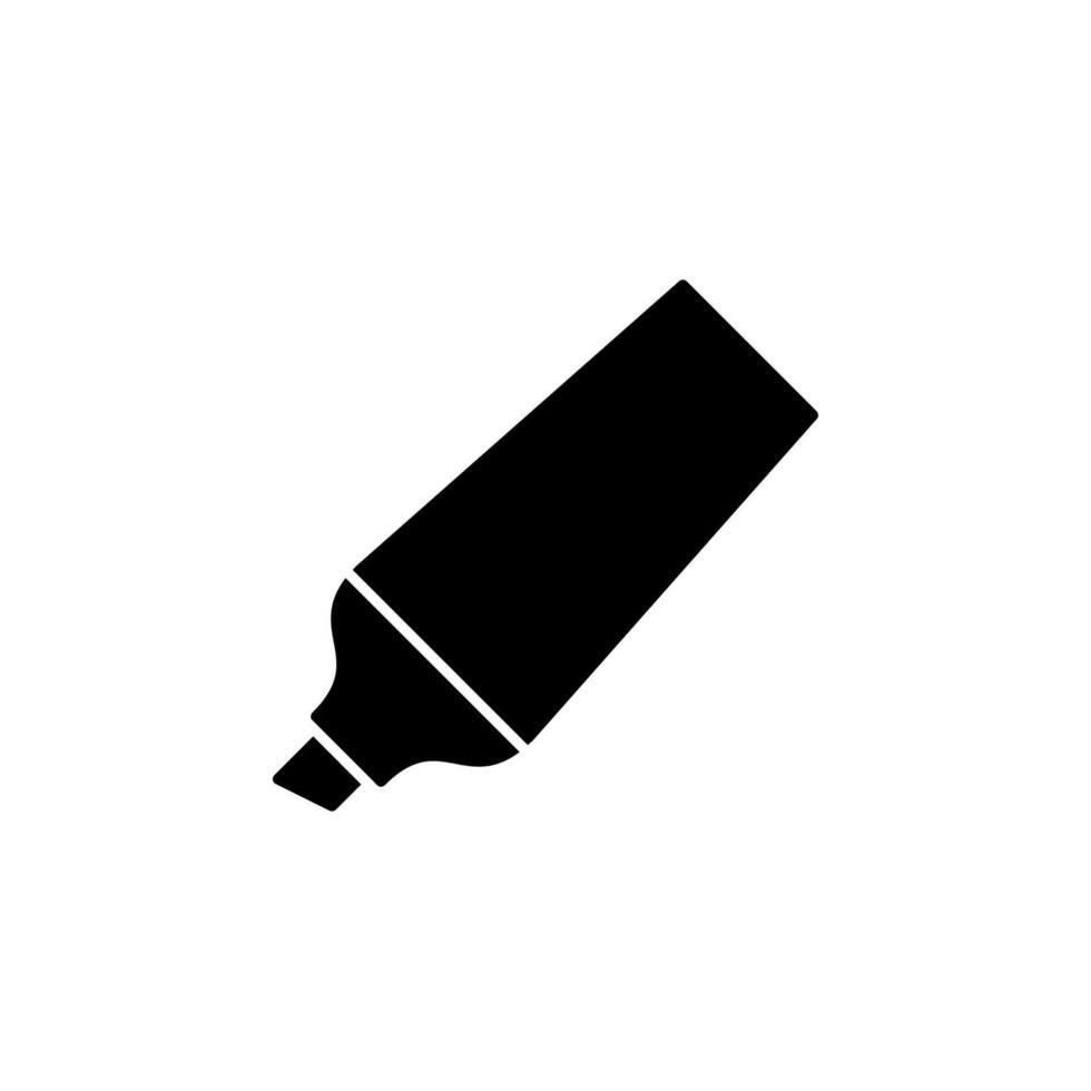 highlighter, highlight, underline, stationery icon vector