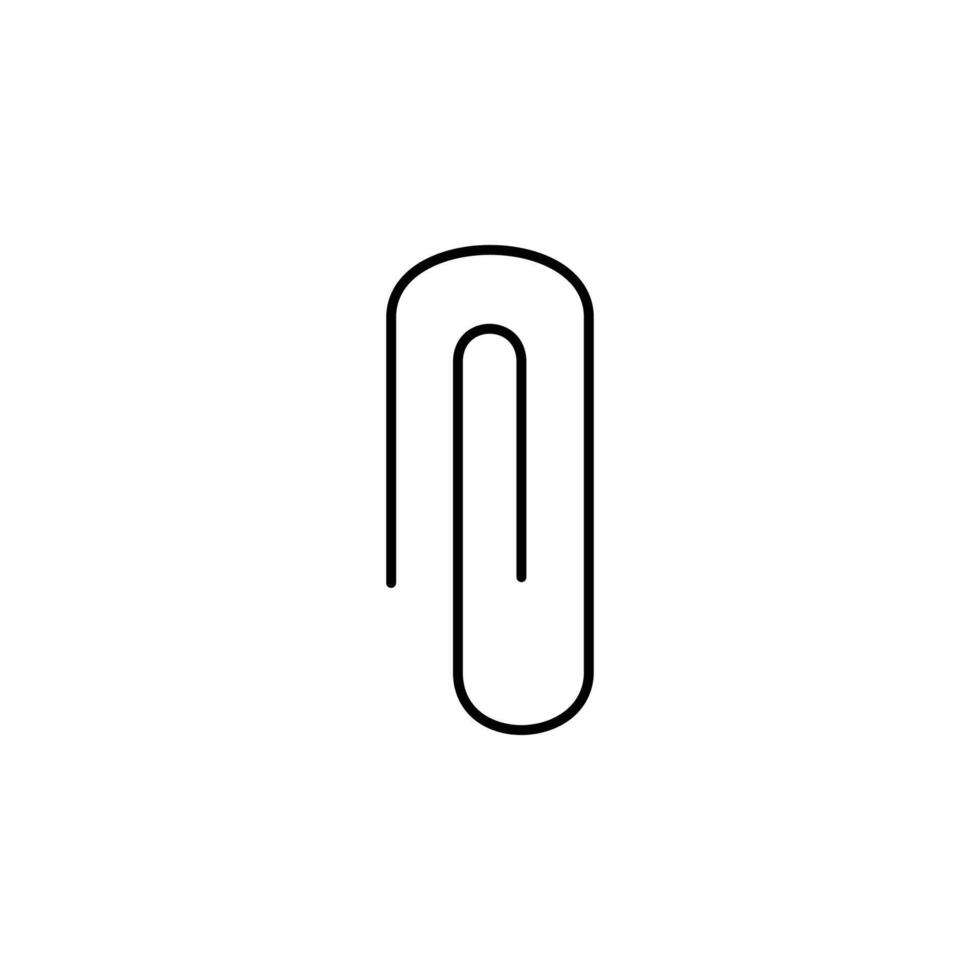 paper clip icon vector