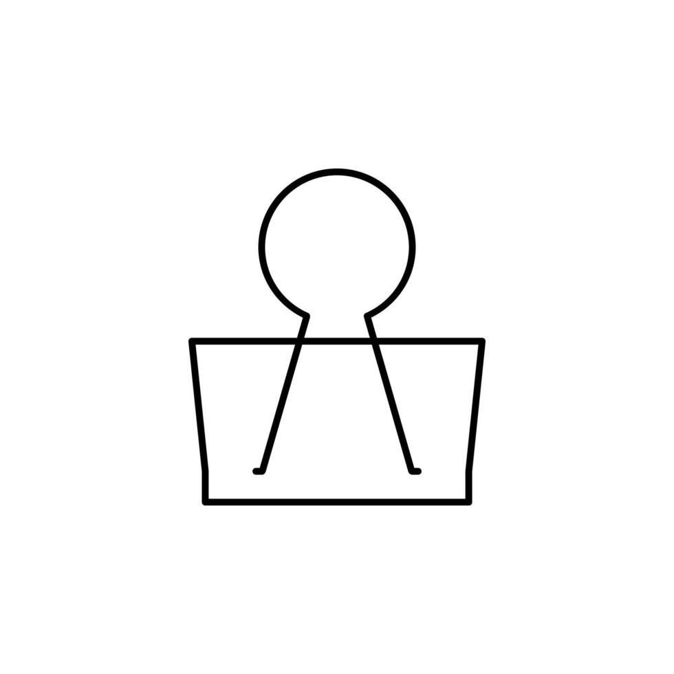 paper clip, paperclip, attach, attachment icon vector