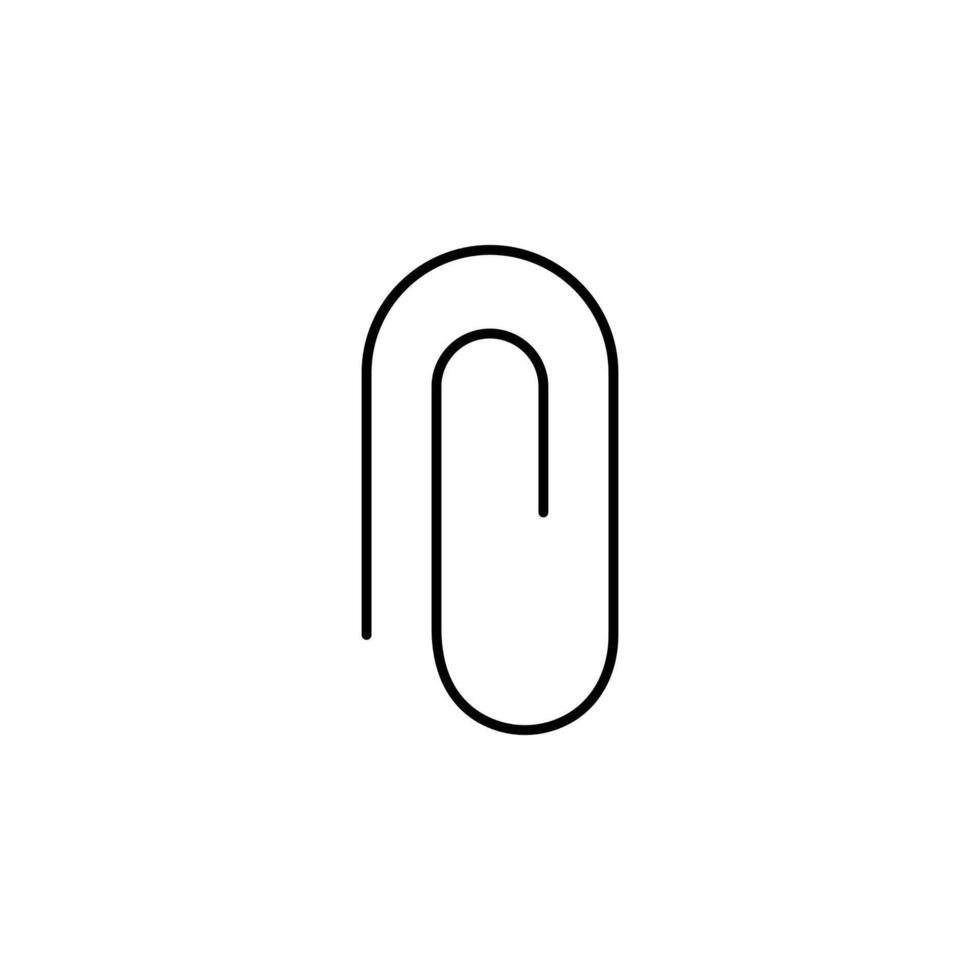paper clip, paperclip, clip, attach icon vector