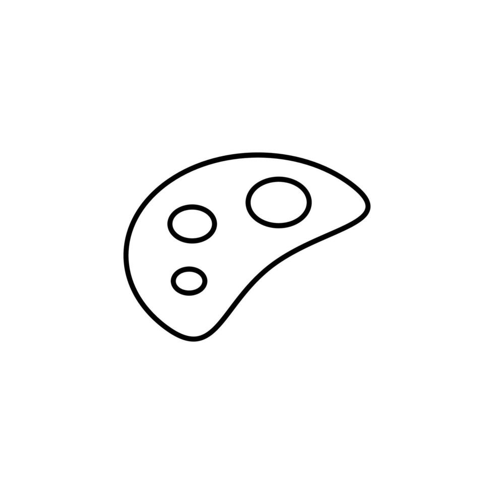 paint palette, drawing, tool icon vector