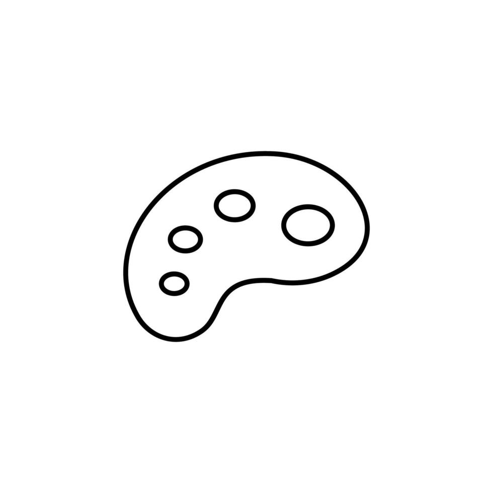 paint palette, drawing, tool, brush icon vector