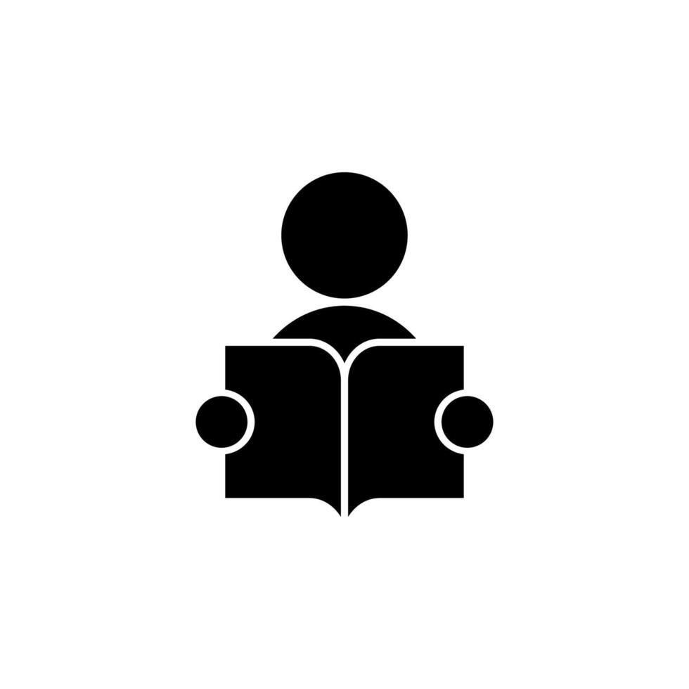 student, college, learning, study solid icon vector
