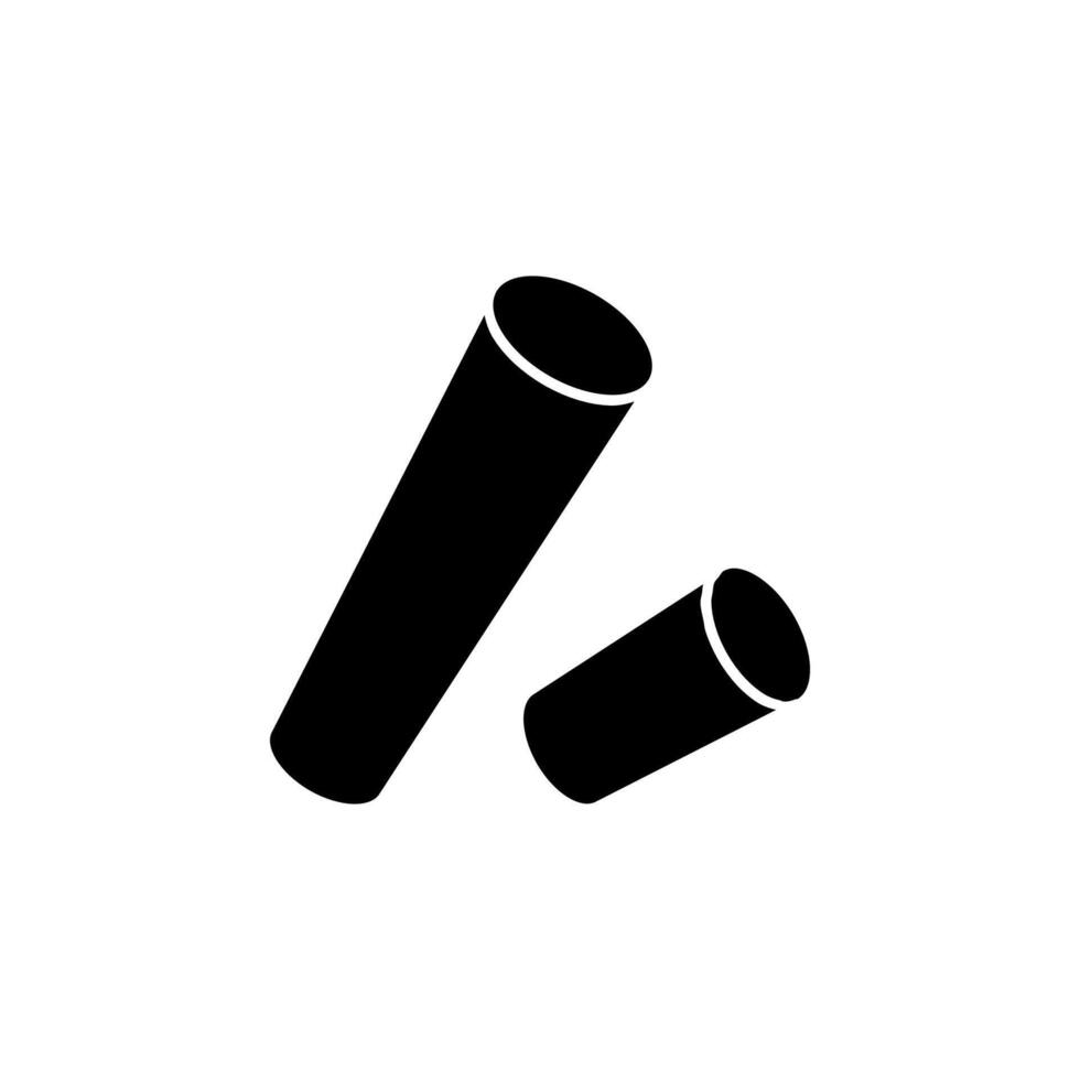 chalk, writing solid icon symbol vector