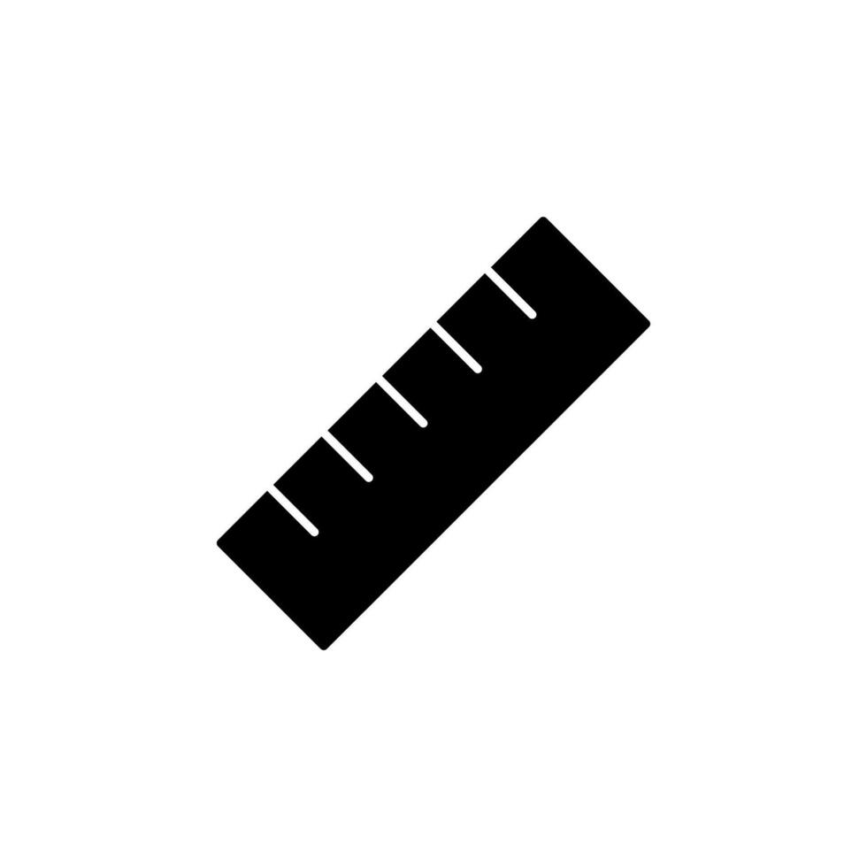 ruler, scale, measurement, length solid icon vector