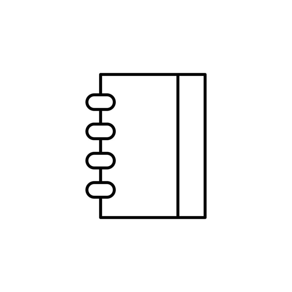 notebook, book, journal, notes icon vector