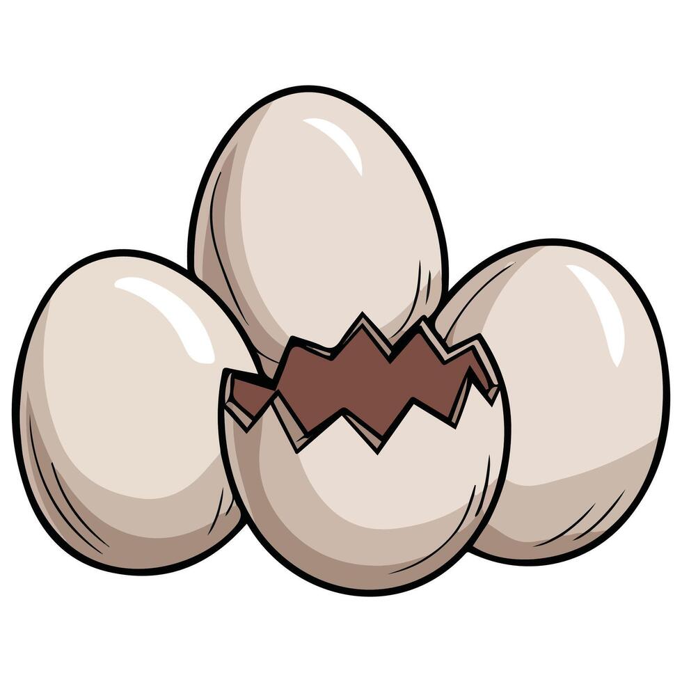 Turtle eggs buried in sandy nest wildlife illustration on white background vector