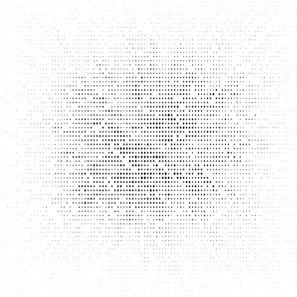Halftone grunge texture. Comic style grain background. Pop art faded textured frame. Speckle gradient effect. Dotted particles print vector