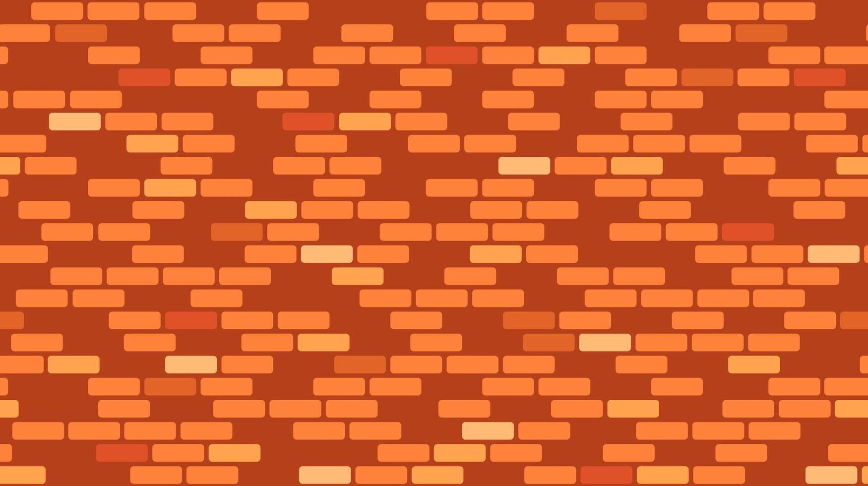 Brick wall seamless pattern. Brown brickwork repeating texture. Bricks masonry background. . vector