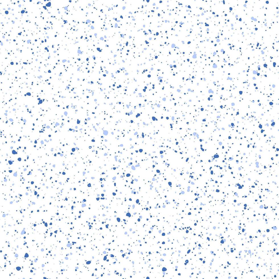 Seamless grunge speckle texture. Distress grain background. Blue splash repeated effect. Dirty overlay repeating pattern. Print distressed effect. Splattered particles, splashes, drops wallpaper vector