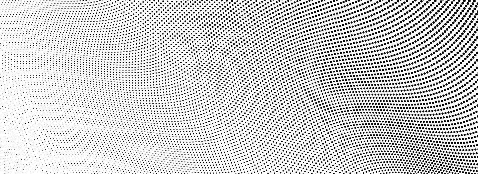 Abstract wave dotted line background. Tech dynamic dash stripe texture. Black warped and curved lines wallpaper for design template, presentation, brochure, leaflet, booklet. vector