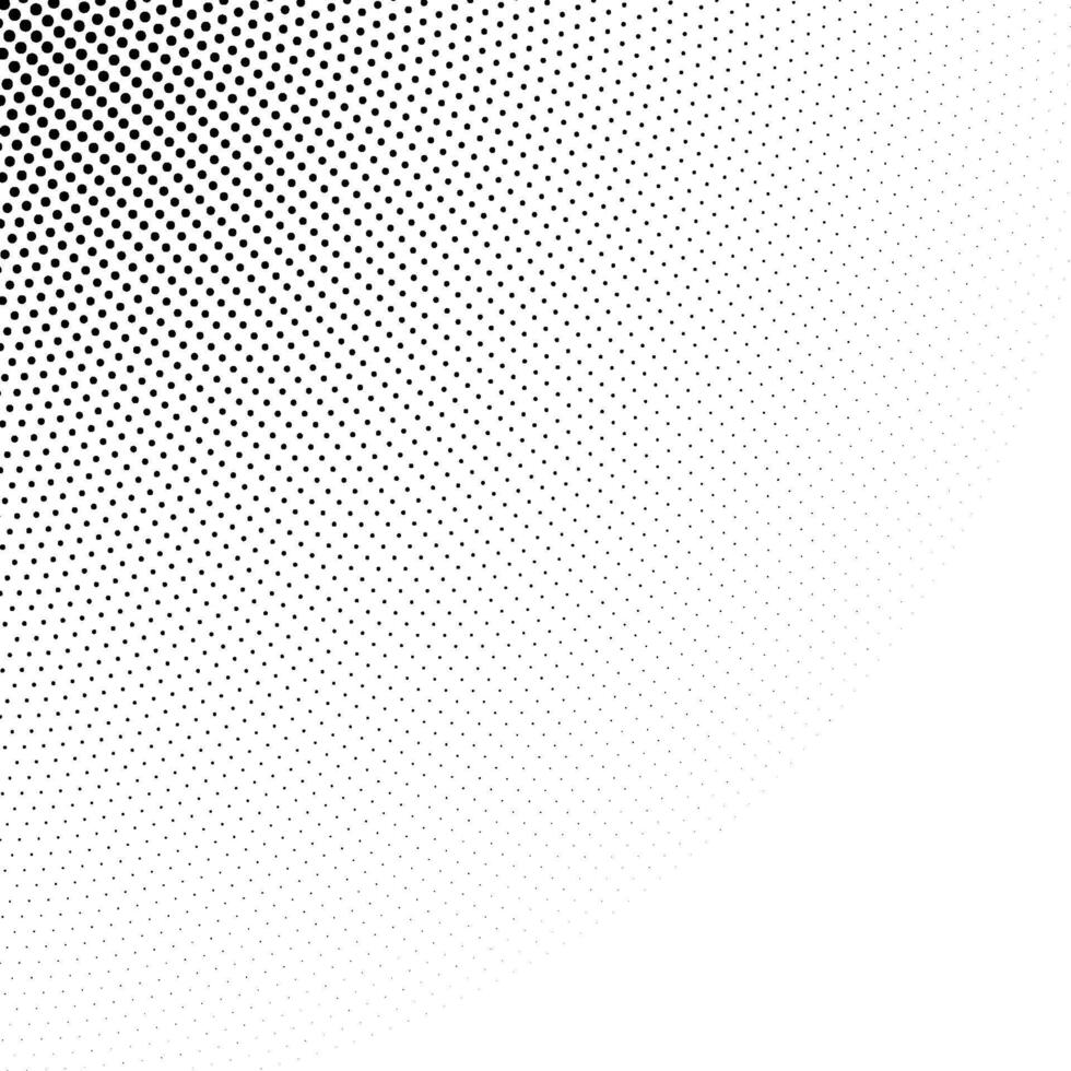 Halftone fading texture. Comic style grain background. Pop art grunge texture. Round particles and speckles wallpaper. Pixelated gradient vector