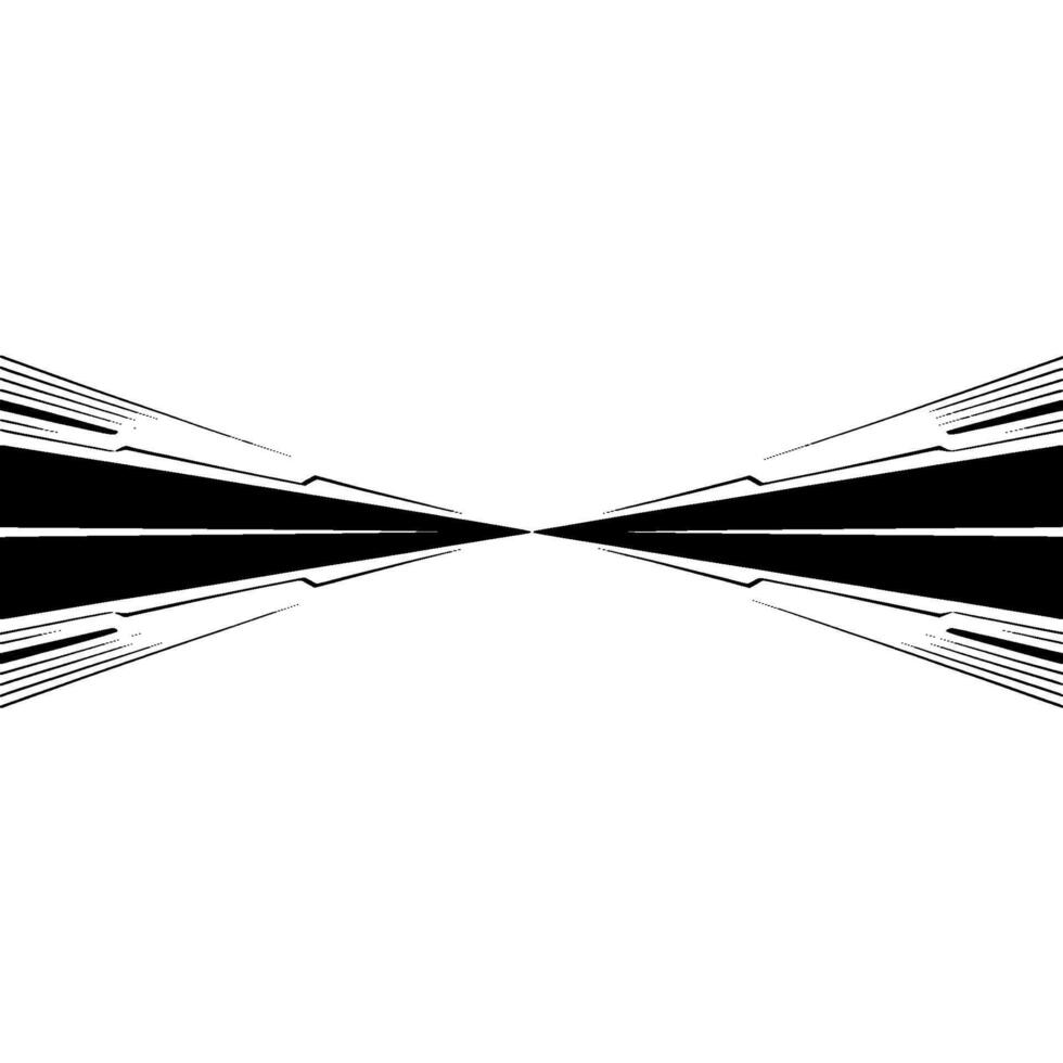 Abstract Black White Geometric Symmetry vector