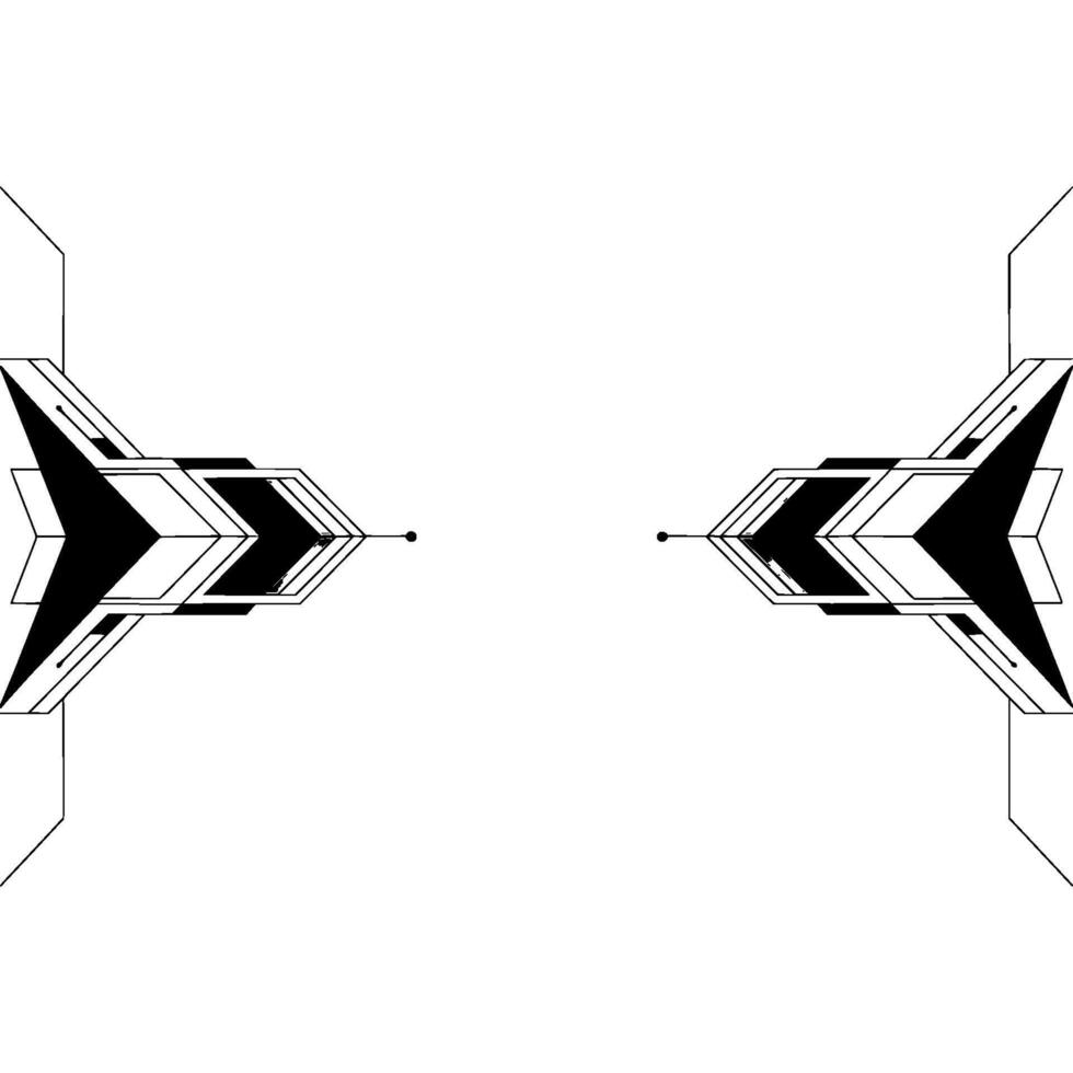 Abstract Geometric Arrows On White Modern Element vector