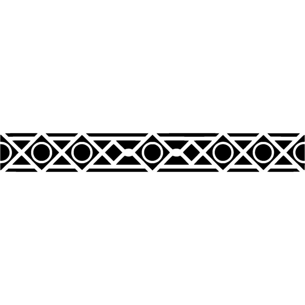 Geometric Border Illustration, Black And White, Minimalist vector
