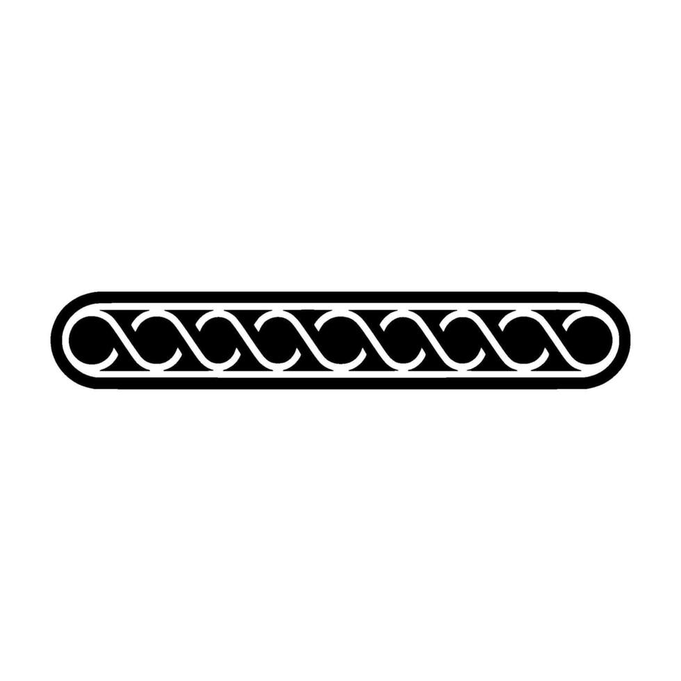 Minimalist Celtic Knot Border on Light Gray Background vector