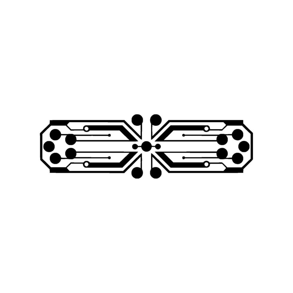 Abstract Circuit Board, Minimalist Tech - Circuit board vector