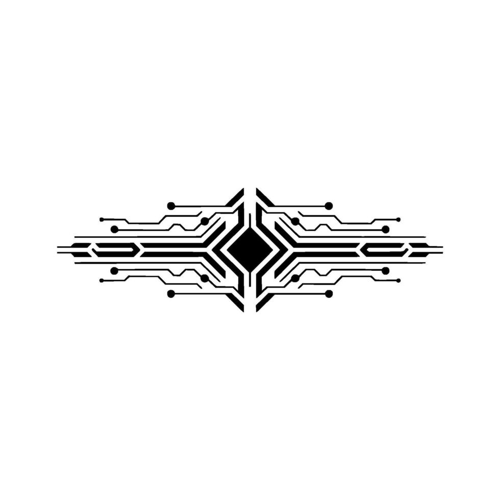 Abstract Circuit Board Element on White Background - Circuit board vector