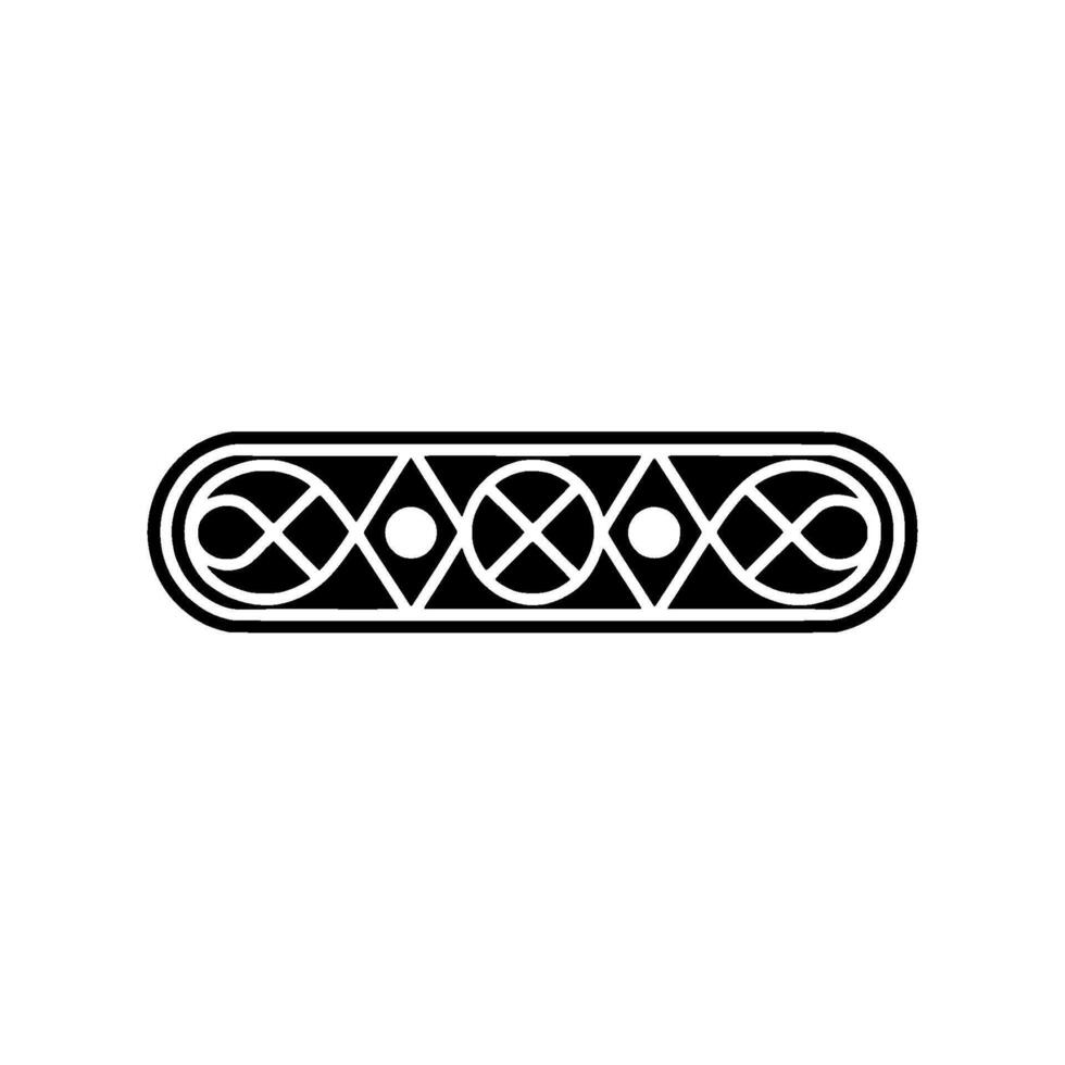 Minimalist Black and White Geometric Pattern, Decorative Element vector