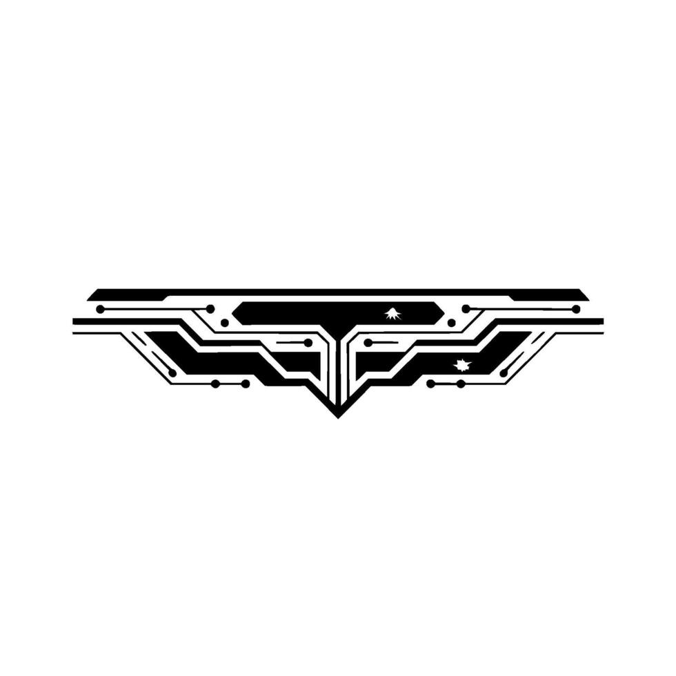 Futuristic Circuitry with Sparkles Technological Minimalist Abstract vector