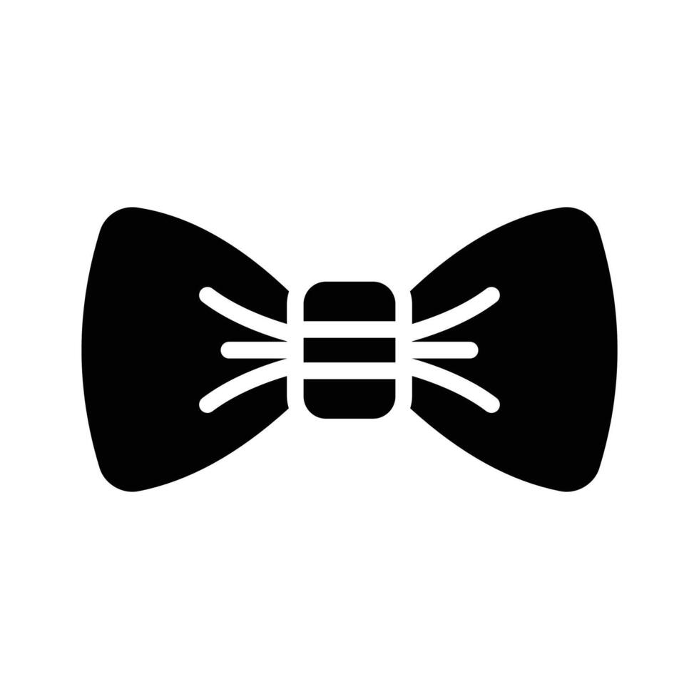 Bow tie icon creatively designed in glyph style, vector
