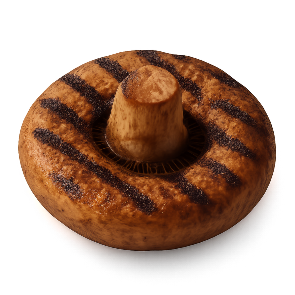 Grilled Mushroom Delight Showing Simple Cooking Technique for Dishes png