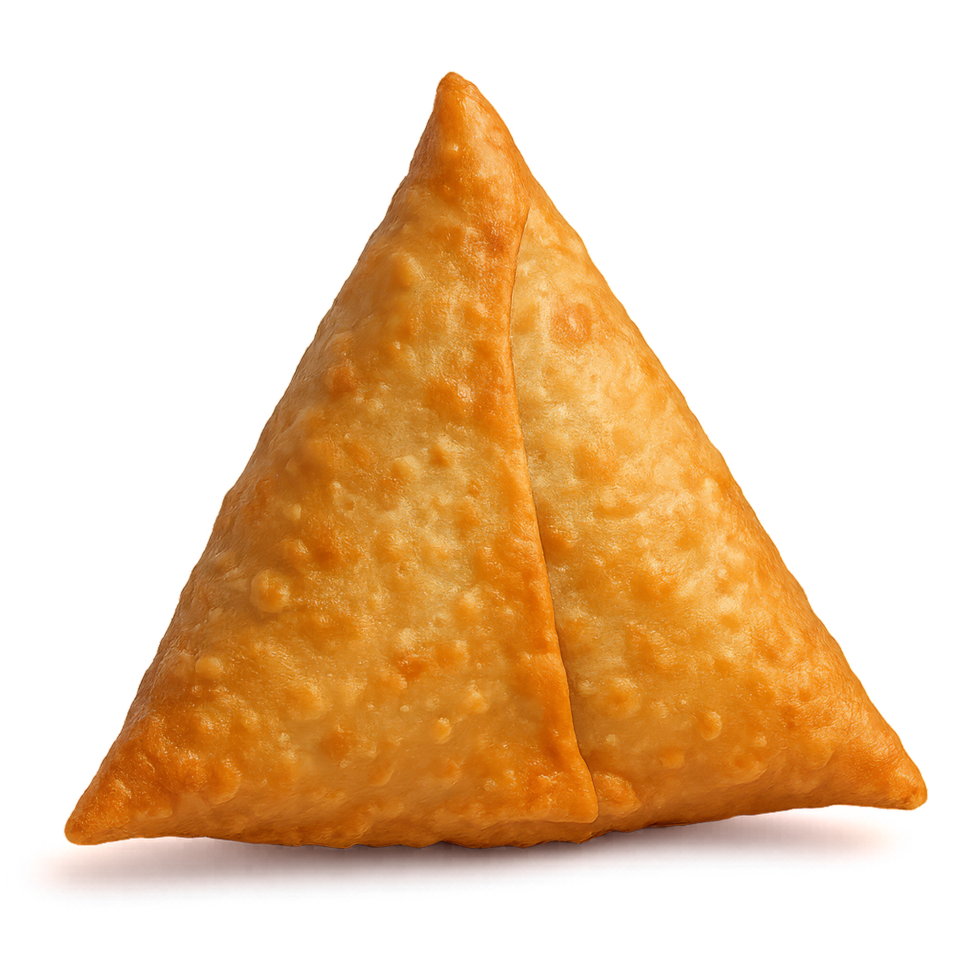 3D Samosa Delight with Crispy Texture and Golden Brown Appearance png