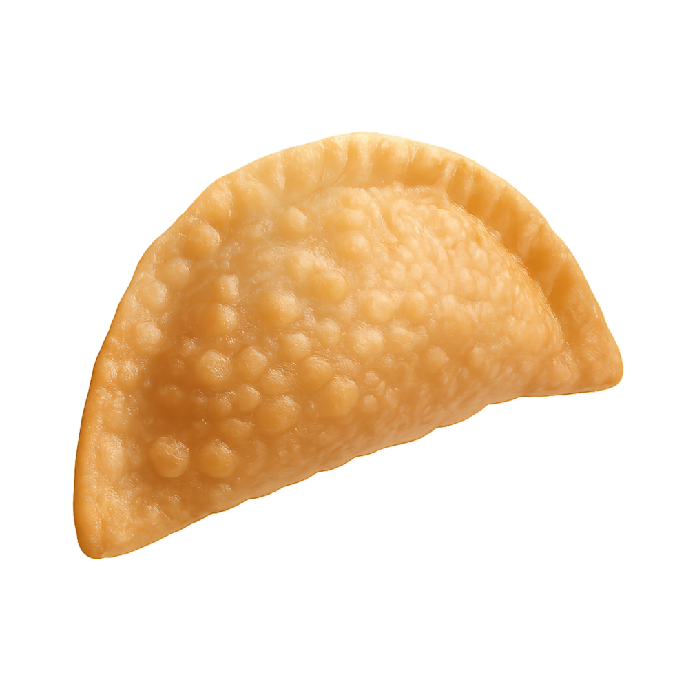 Delicious 3D Fried Dumpling Featuring Crispy Golden Brown Texture png