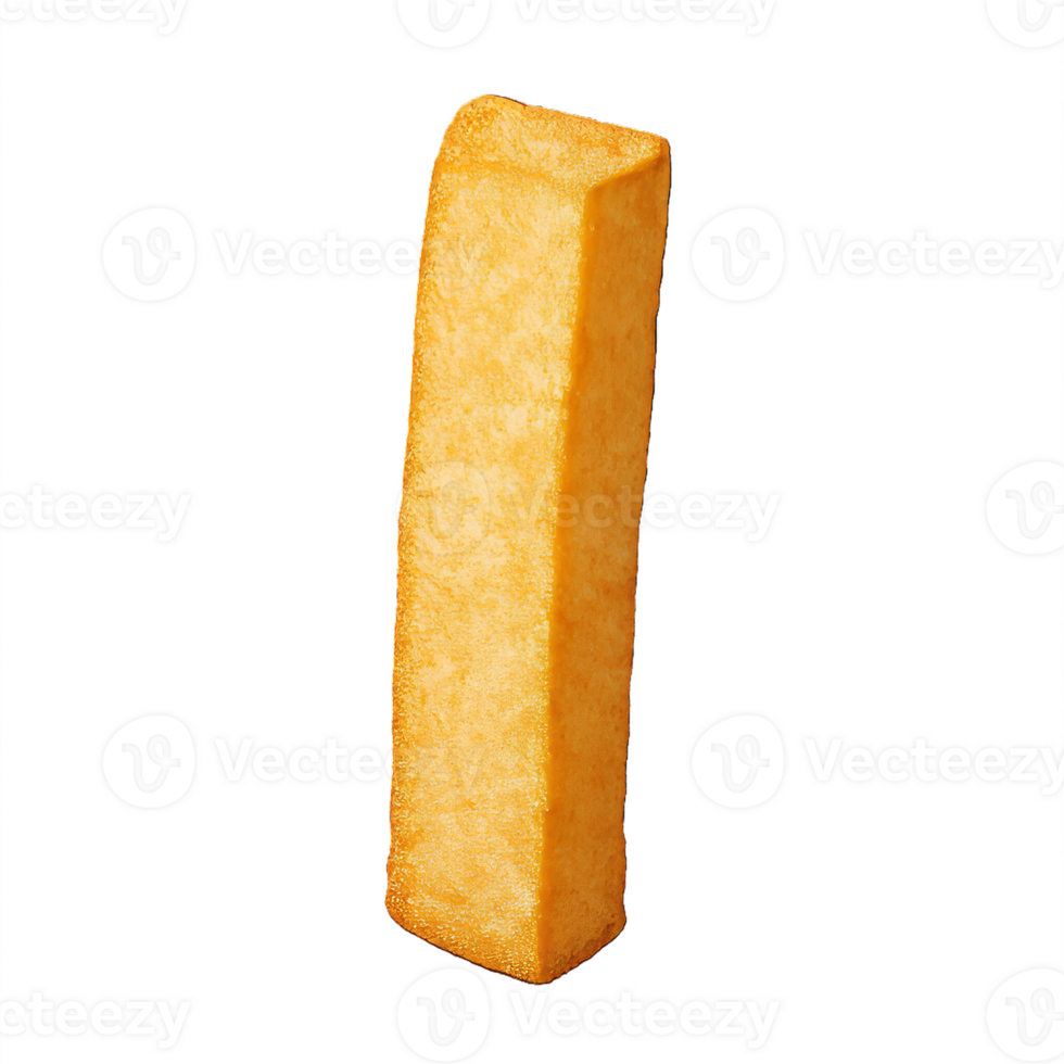 Crispy Golden Fry Standing Tall with Perfect Texture and Color png