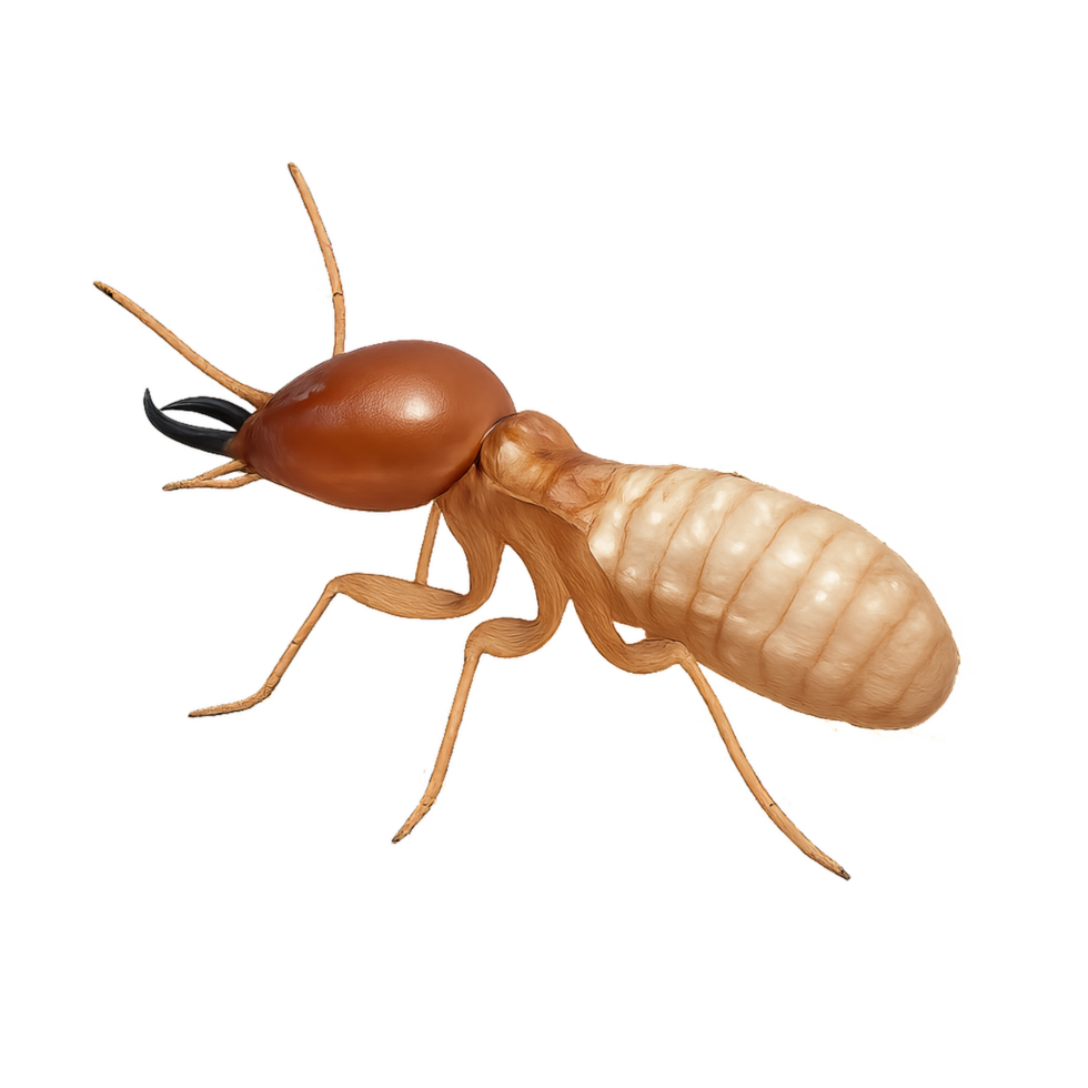 Transparent Background Simple Termite Realistic 3D Illustration png