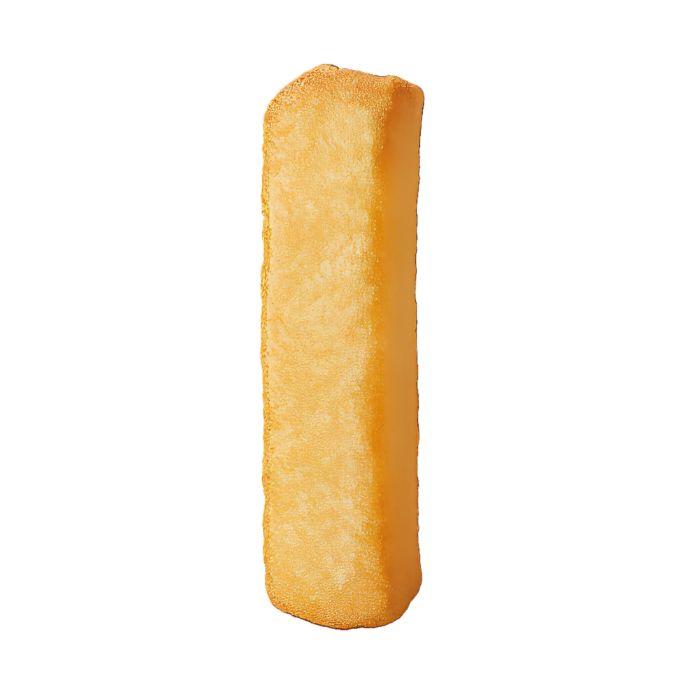 Crispy Golden Fry Sticks on White Background for Cooking Use png