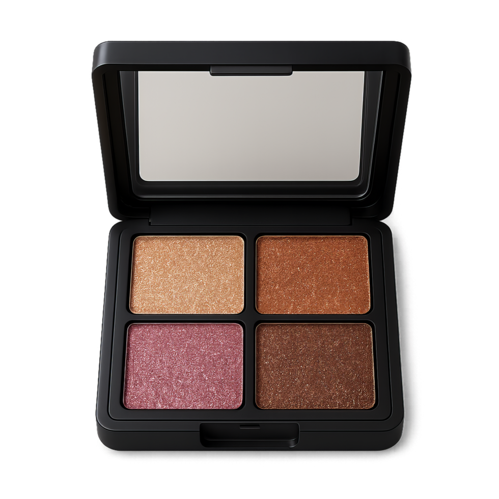 Shimmering Eyeshadow Palette with Vibrant Shades for Makeup Lovers png