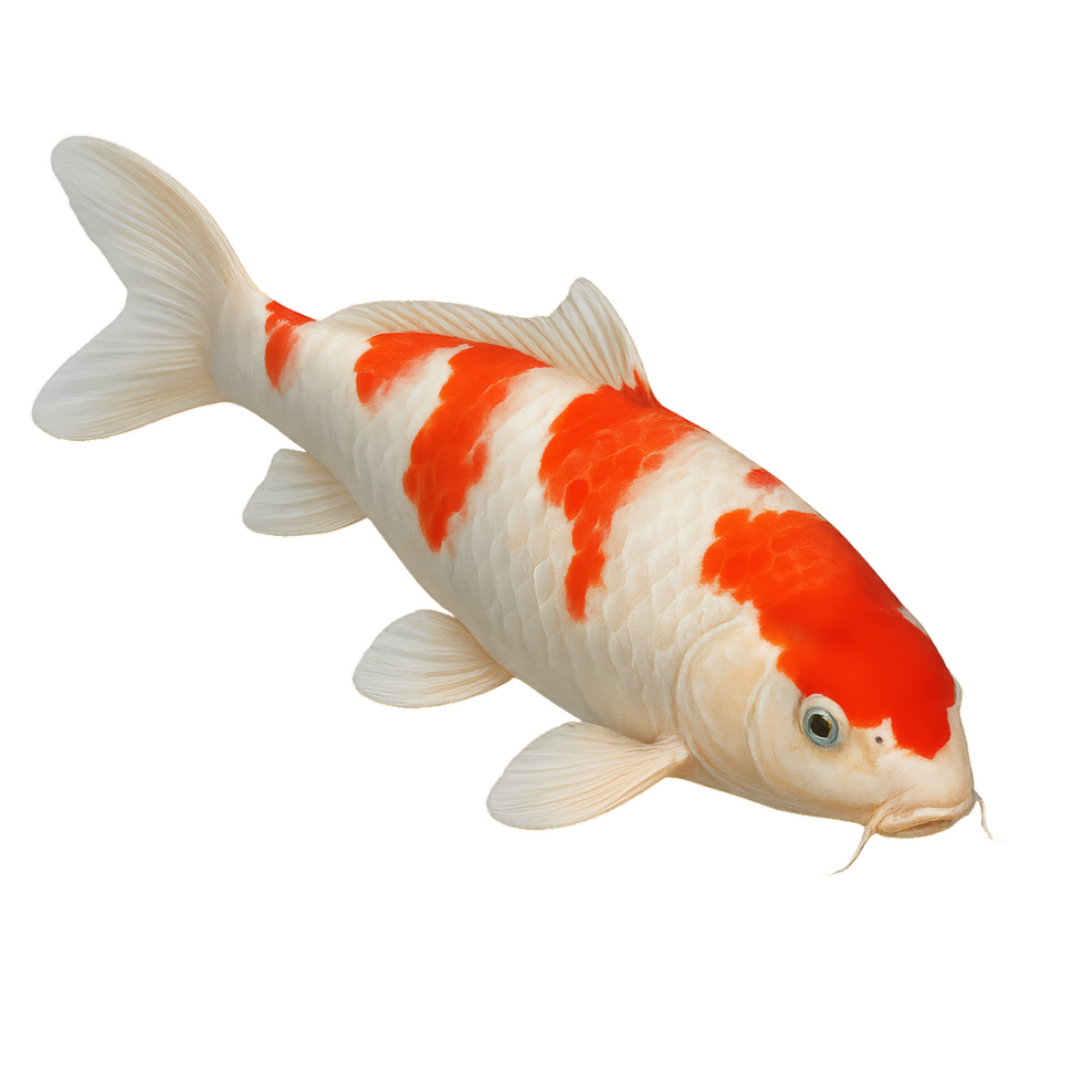Realistic Koi Fish Design for Nature and Aquatic Themes png
