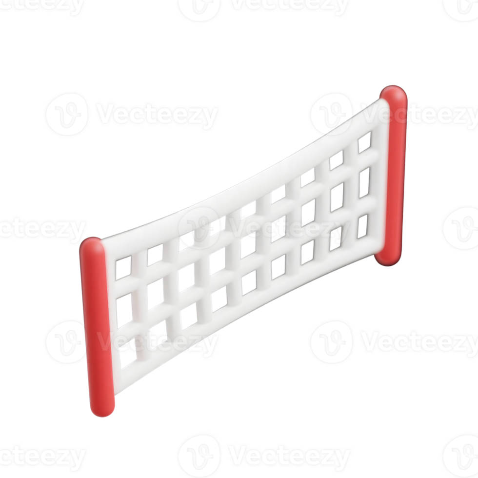 Close up of a volleyball net isolated on transparent background png