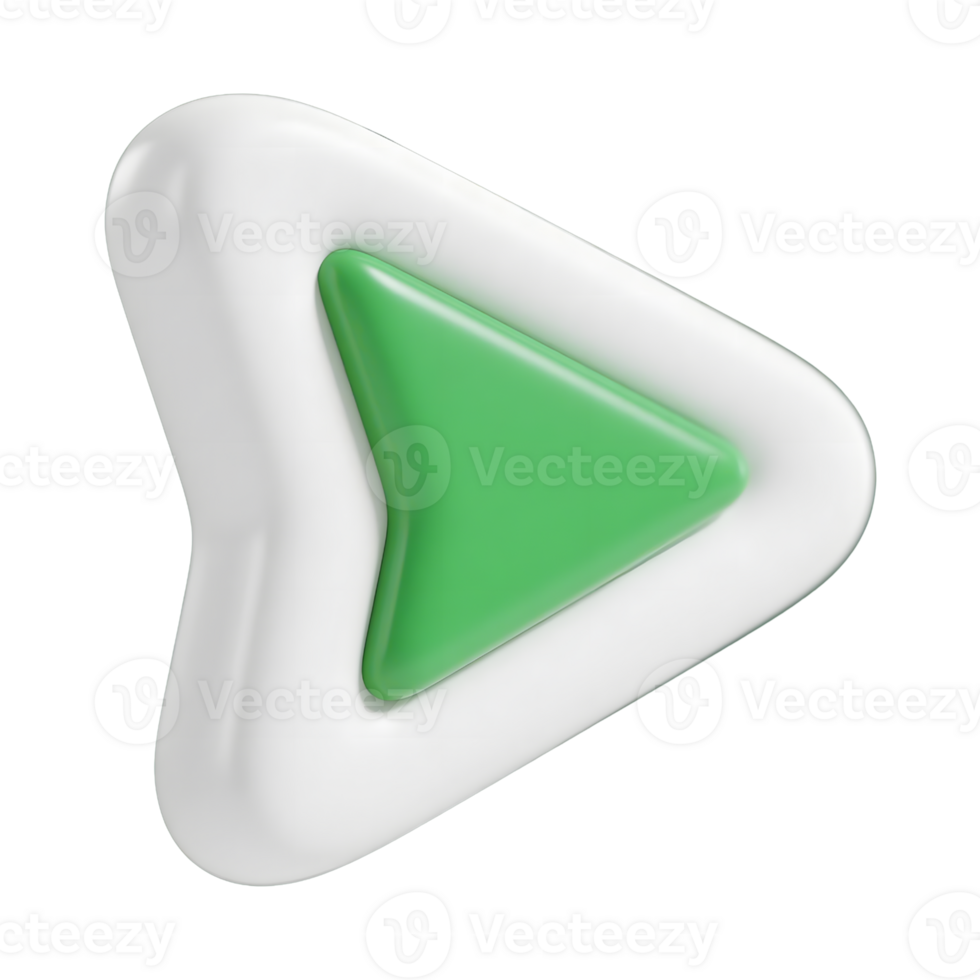 A green and white right arrow icon isolated on transparent background png