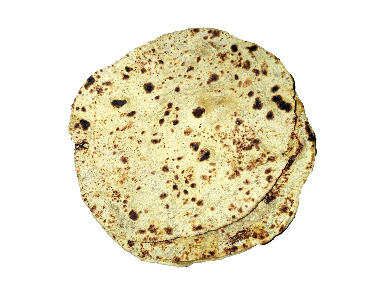 Tasty tortilla a famous traditional bread on the white background photo