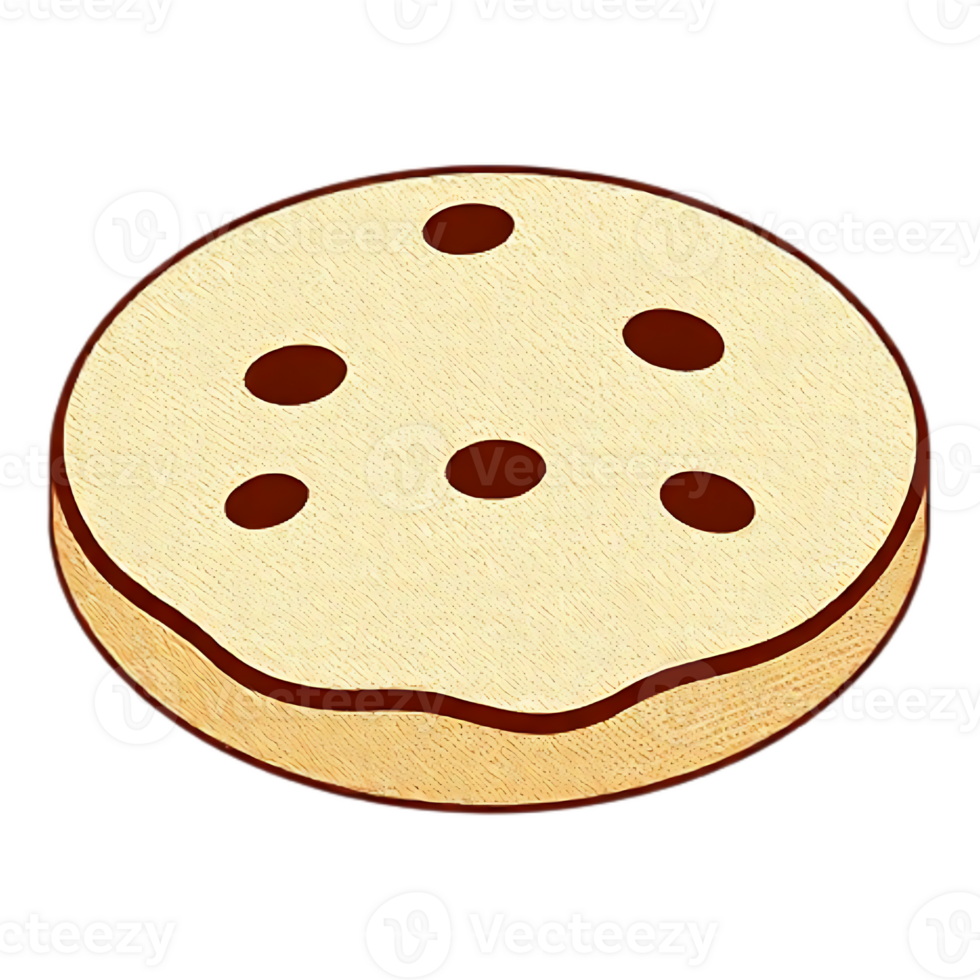 A Delicious Chocolate Chip Cookie png