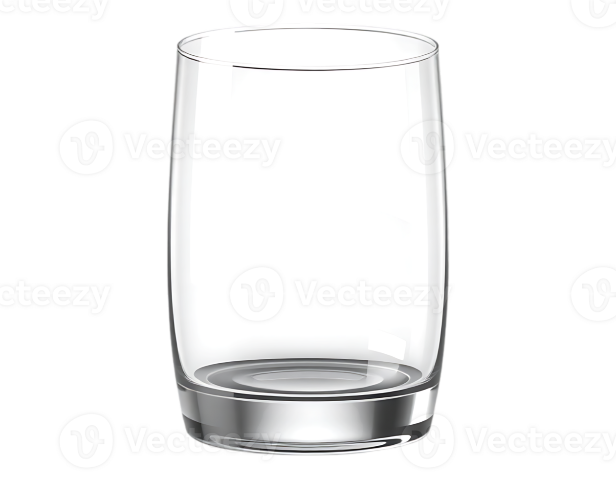Transparent Empty Glass on a Transparent Background png