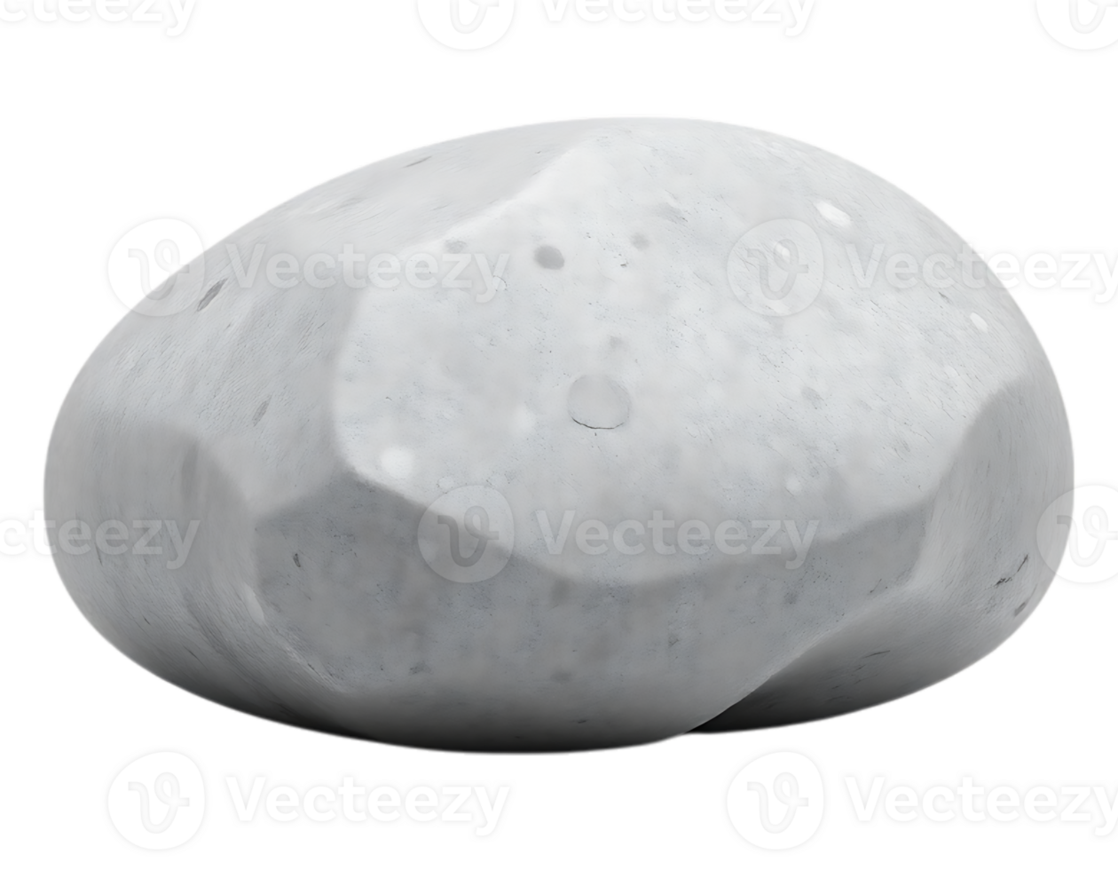 Close-up of a Smooth, Gray Stone png