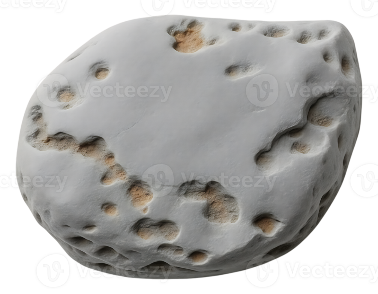 An irregularly shaped asteroid with craters and a rough surface png