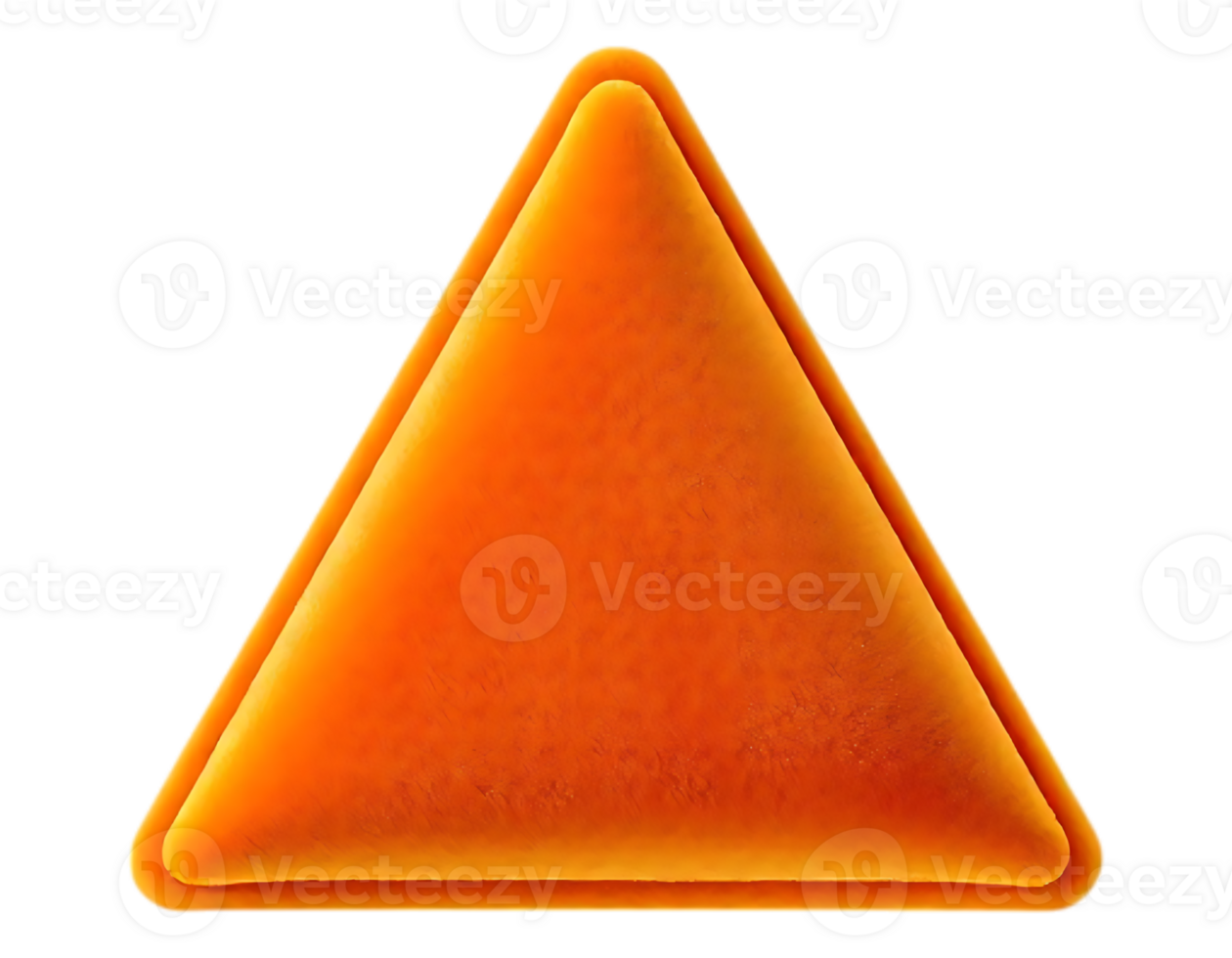 Orange Triangle Warning Sign png