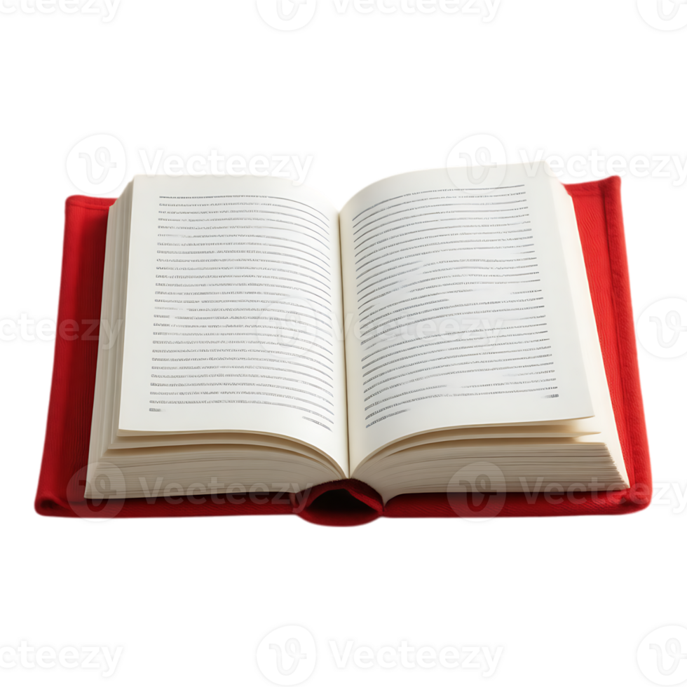 Open Book with Red Cover png