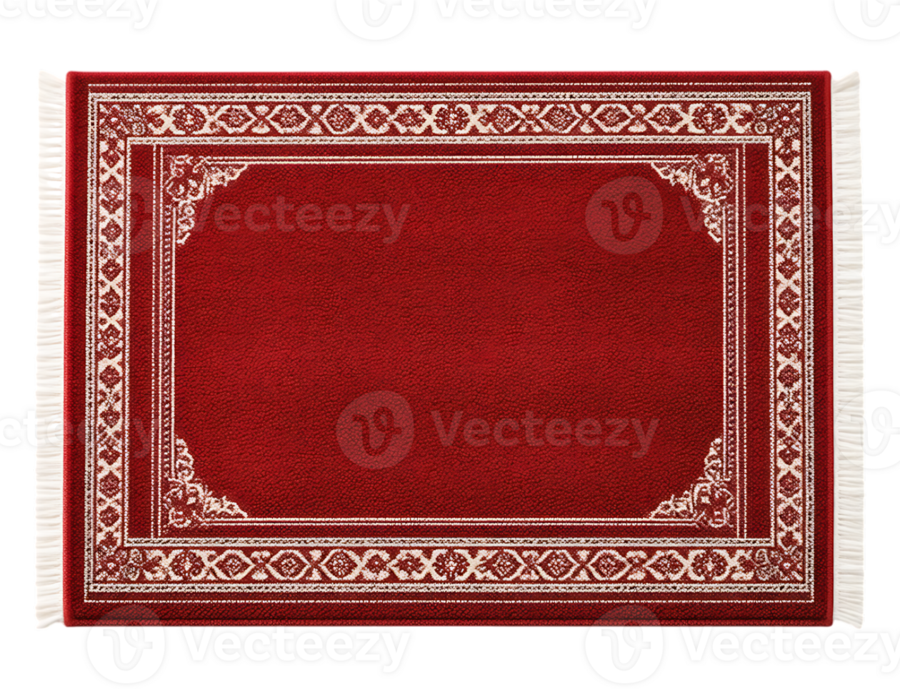 Elegant Red Persian Rug with Intricate Design png