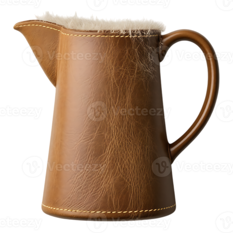 Leather Pitcher with a Handle png
